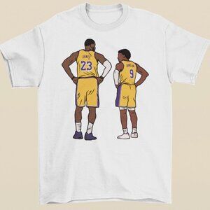 NEW Bron and Bronny James Los Angeles Basketball T-Shirt